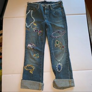 Hand-painted jeans